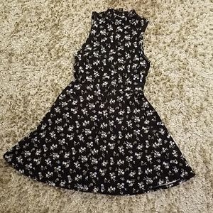 Forever 21 high neck flower print dress